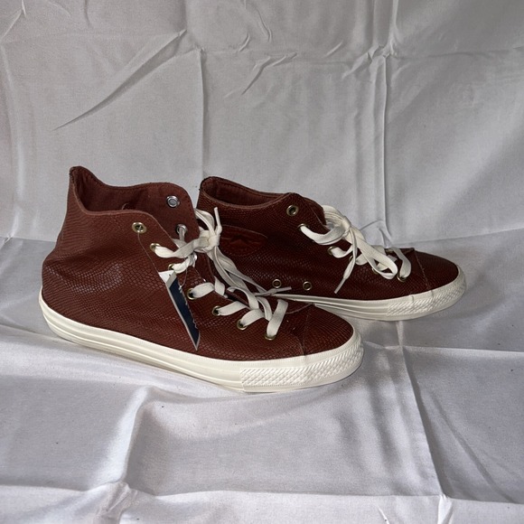 Converse Chuck Taylor Gemma Exotics high top shoes brown size 7 faux snake skin - Picture 5 of 9